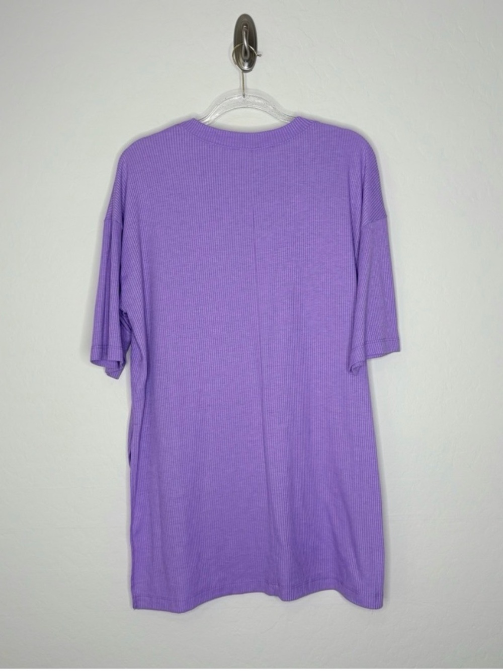 Dressed In Lala Purple Lavender Ribbed Playsuit Top Only Size Small - Picture 3 of 9